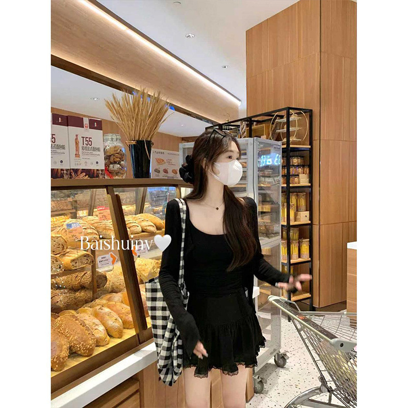 白水女【丝丝冰凉开衫~】灰色防晒针织开衫女小众设计感长袖上衣|undefined