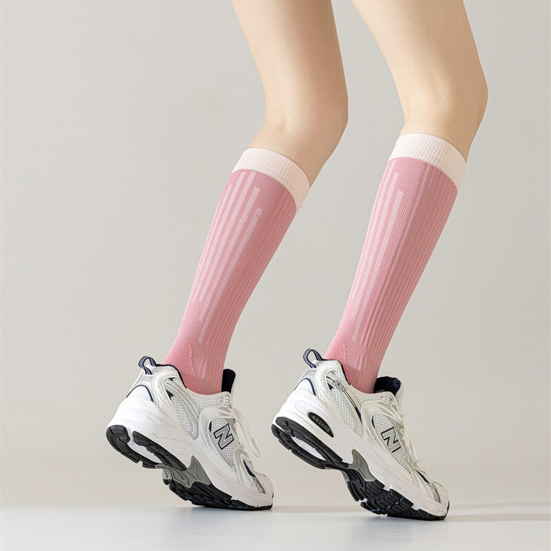 Japanese Professional Muscle Compression Sports Socks for Women, Long Tube Marathon Cycling Jump Rope Running Pressure Calf Socks