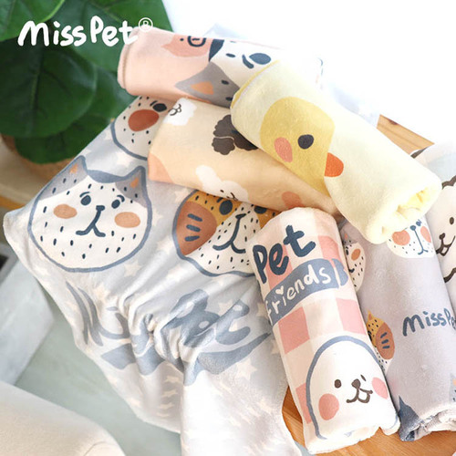 Factory Direct Supply MISSPET Microfiber Water Absorbent Towel Pet Cat Dog Bath Towel