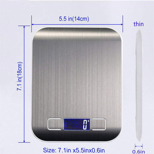 Electronic Kitchen Scale Home Stainless Steel Electronic Kitchen Scale Baking Ingredient Scale Food Scale 1g Factory Wholesale