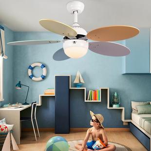 Cross-border Special for Cartoon Children's Fan Light Home Living Room Dining Room Ceiling Fan Light Large Wind Colorful Fan Chandelier