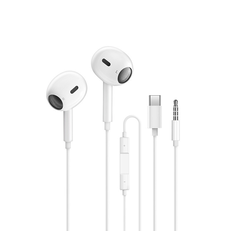 入耳式type-C有線携帯電話イヤホンクロスボーダー四世代アンドロイド3.5mm通話聴歌調律帯麦|undefined