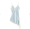 Long, light blue