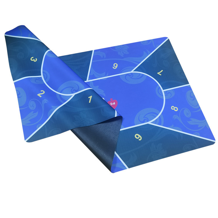 Texas poker estera de mesa Baijia dados paño estera de mesa redonda chip de juego de la tarjeta de Jack Negro alfombra de goma personalización