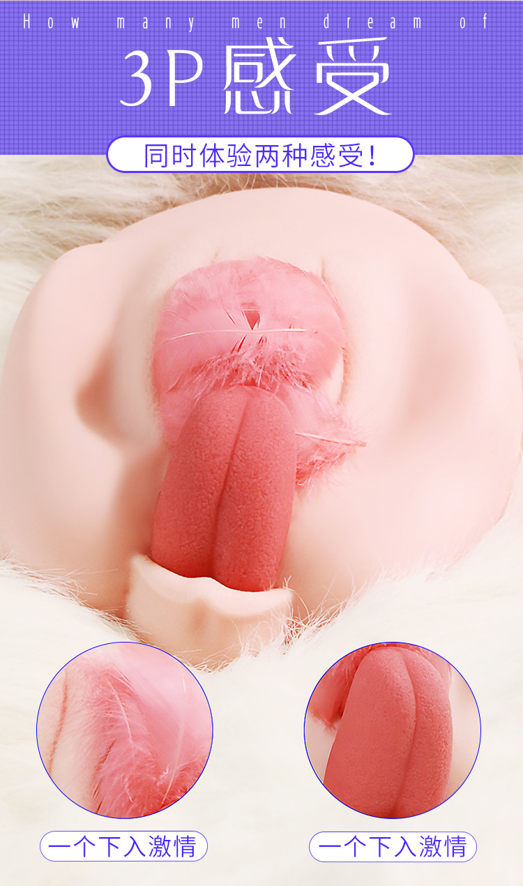 TPE Half-body Male Masturbator with Simulated Buttocks, Manual Insertable Adult Toy — detail image 9