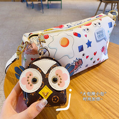 Korean version of Internet celebrity LVs small wallet cute girl heart owl mini small schoolbag style student key coin purse