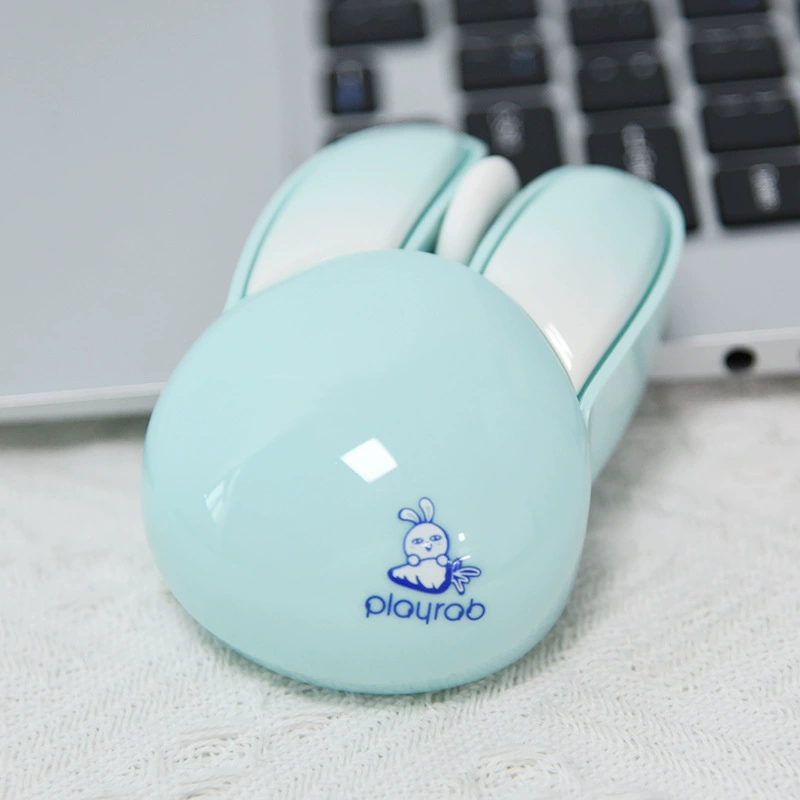 Wireless mouse, cute rabbit, laptop