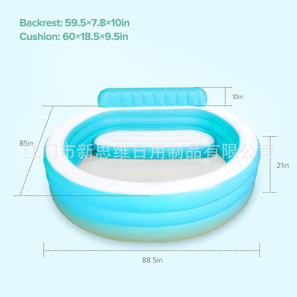 Inflatable beach swimming pool