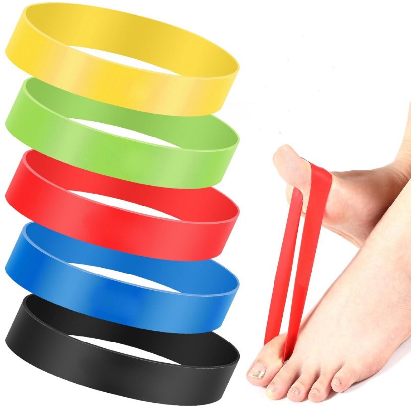 Full-Size Tpe Resistance Band Training Belt with Thumb and Toe Loops, Corrector, Ankle Training Belt, Anti-Breakage Sensitive Band