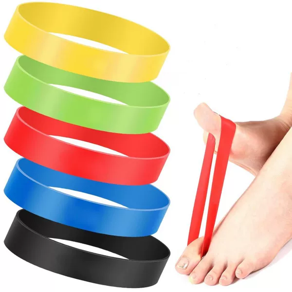 Full-Size Tpe Resistance Band Training Belt with Thumb and Toe Loops, Corrector, Ankle Training Belt, Anti-Breakage Sensitive Band