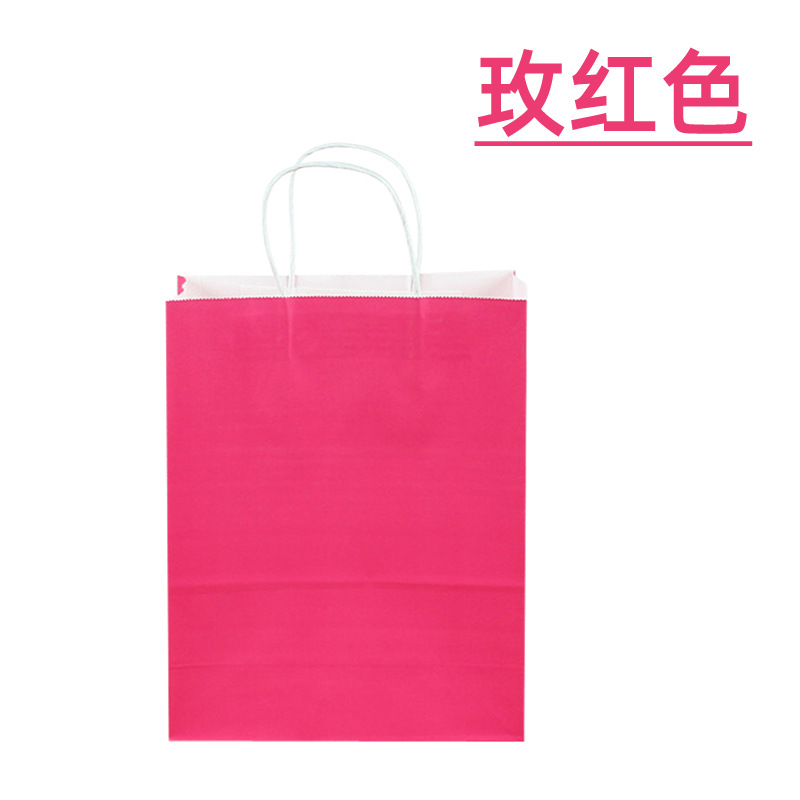 Regalo de bolso de papel Kraft Embalaje DE ALTO aspecto Tienda de ropa Embalaje de café Almacenamiento de embalaje Caja de regalo Bolsa al por mayor personalizado