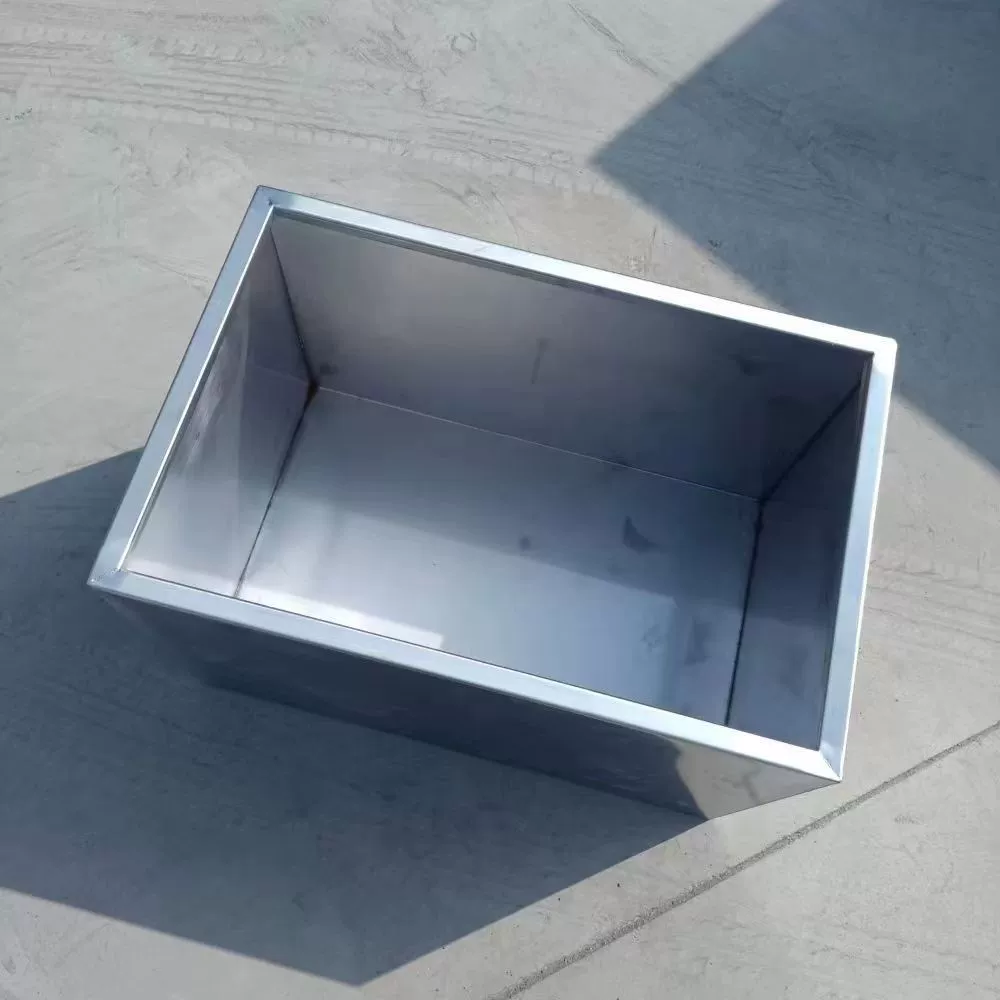 Резервуар для воды из нержавеющей стали Квадратный резервуар для хранения резервуар для хранения промышленной воды ведро мобильная тележка для погружения бассейн галогеновый ведро