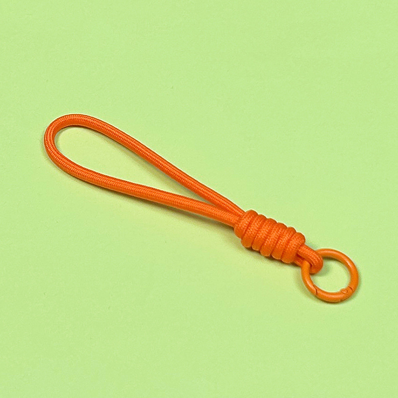 クリエイティブ携帯電話ストラップ diy キーホルダーアクセサリーカラフルなショートロープ人形携帯電話チェーンロープ紛失防止編組ロープ|undefined