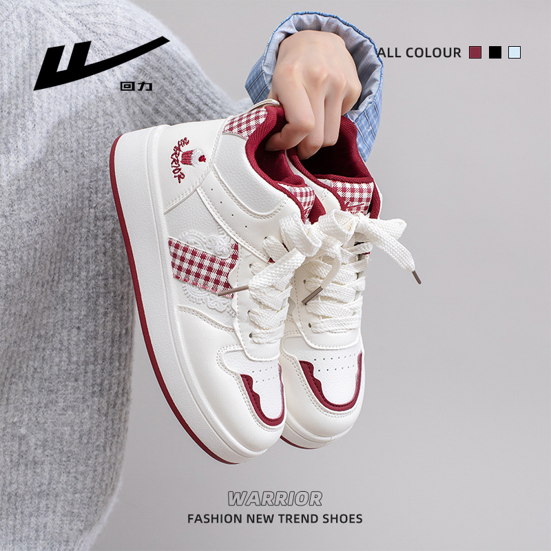 Huili coreano dopamina zapatos rojos de alta altura zapatos de skate de moda de otoño nuevo estilo al por mayor zapatos de mujer