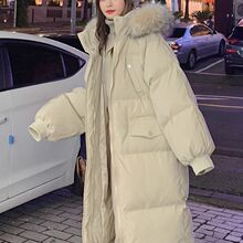 中长款羽绒服女2025年冬季新款保暖加绒加厚宽松显瘦过膝外套潮