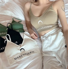 Factory Direct Supply Mooncake Seamless Backless Bralette Camisole No Underwire Anti-Slip Exercise Wear Outerwear Base Innerwear for Women