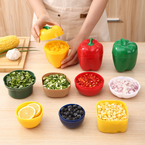 Lemon preservation bowl, plastic vegetable preservation box set, garlic and onion sealing box wholesale