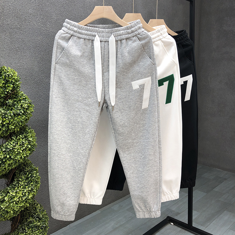 2024 neue Frühling Herbst Bestickte Casual Hosen für Männer Trendy Marke Lose Gerade Hosen Vielseitige Sport Hosen Jogginghose Jogging_voghion.com
