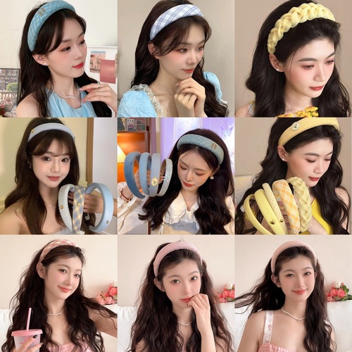 Chanel-style French hair clip, light luxury high-end headband, dopamine-boosting hair accessories for tidying up loose hair, suitable for daily wear, women's hair clip