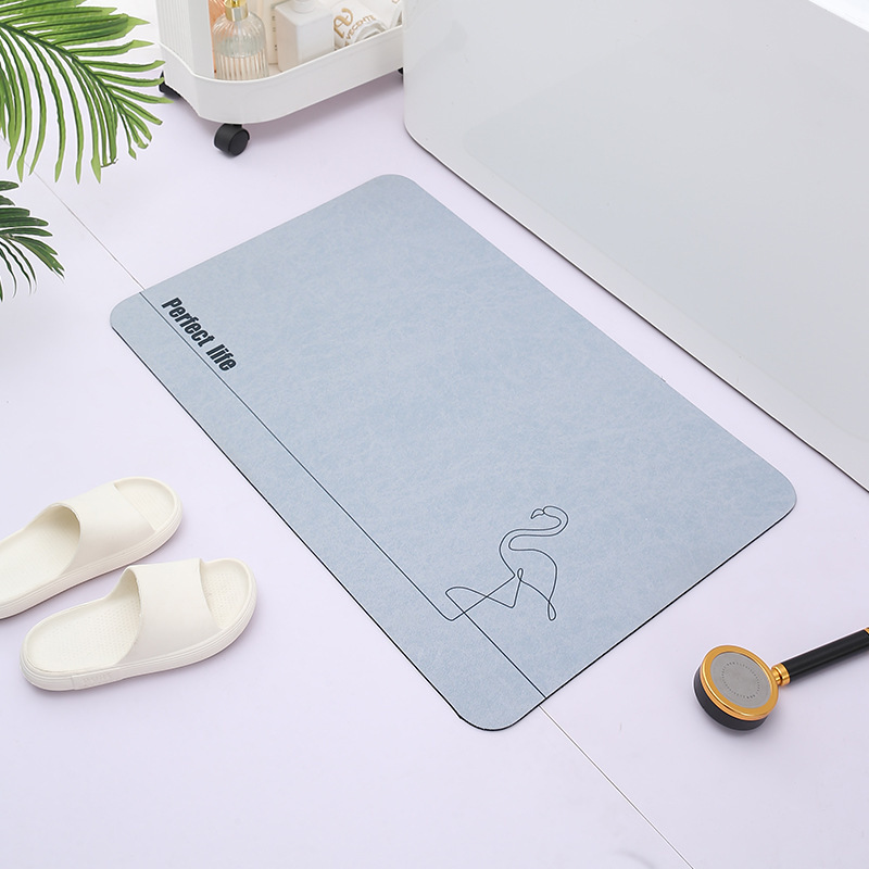 Soft Diatom Mud Soil Soft Cushion Floor Mat Diatomaceous Earth Technology Cloth Absorbent Toilet Toilet Bathroom Entrance Carpet Wholesale