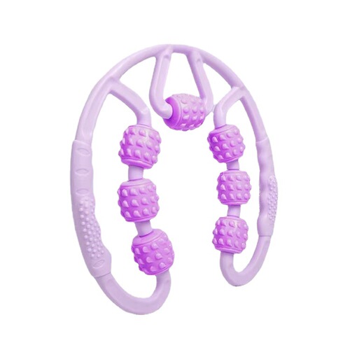 New seven-wheel circular leg-cupping massage roller for slimming thigh and leg muscles, waist slimming, relaxation, meridian fitness
