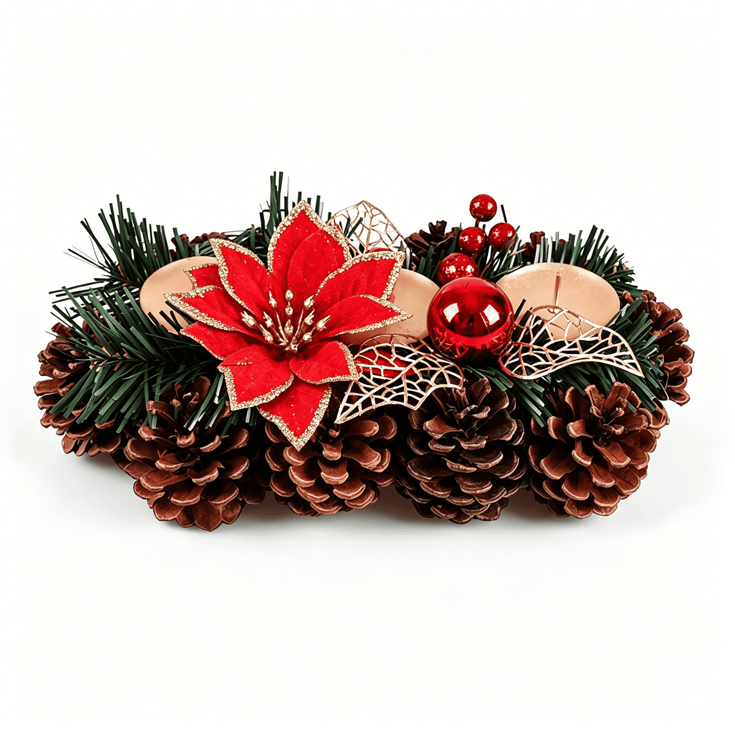 25cm - Tres tazas grandes - Rojo