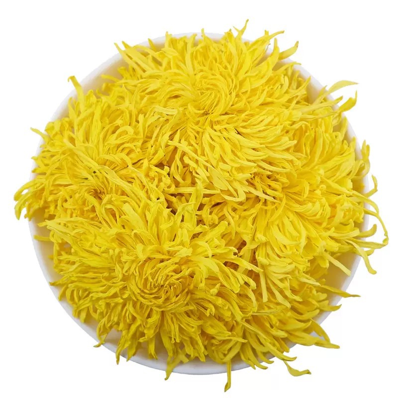 Golden Silk Chrysanthemum Tea Jin Si Huang Ju 500g Dried Blooms for Brewing and Daily Herbal Tea in use