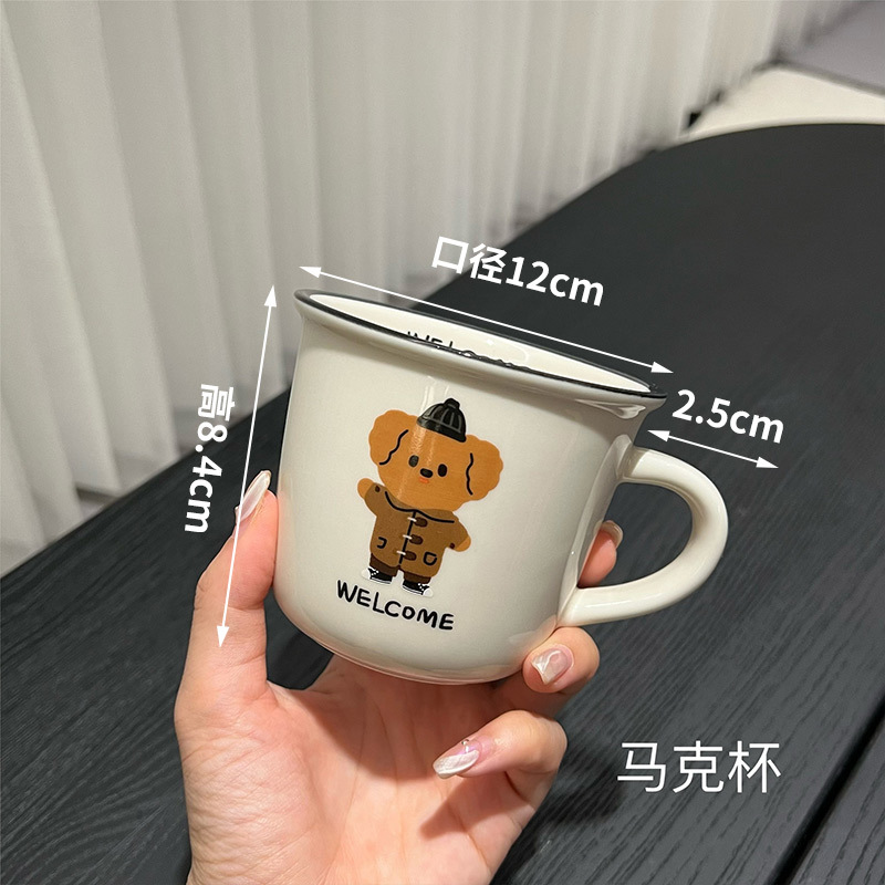Bonitos platos para perros con platos para regalos caseros creativos platos de cerámica de sopa