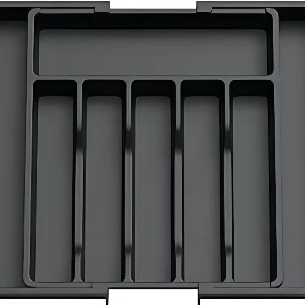 Caja de almacenamiento de vajilla Caja de almacenamiento de platos para el hogar Cajón ajustable Caja de almacenamiento incorporada Cuchillo y tenedor Caja de almacenamiento de plata