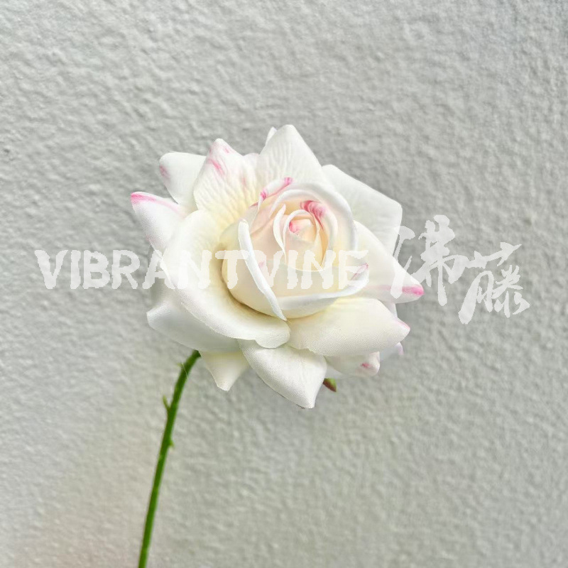 Single Leffy Rose Simulation Flower Wedding Living Room Decoration Hotel Decoration Matching Flora Modeling Flower Arrangement Single Leffy Rose Simulation Flower Wedding Living Room Decoration Hotel Decoration Matching Flora Modeling Flower Arrangement