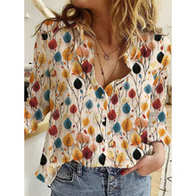R 34886 Vintage Hong Kong Print Shirt ���Ÿ�ζӡ������