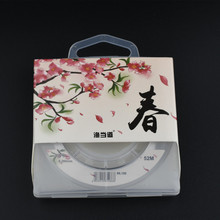 渔具现货批发50米黑坑线透明尼龙渔线强拉力钓鱼线子主鱼线厂家