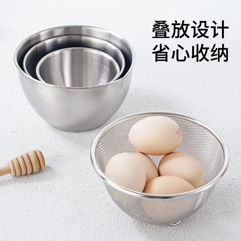 Egg-форма из нержавеющей стали 304 с ручкой, посуда для домашней выпечки высокого качества, салатная чаша, миска, весы, салатник