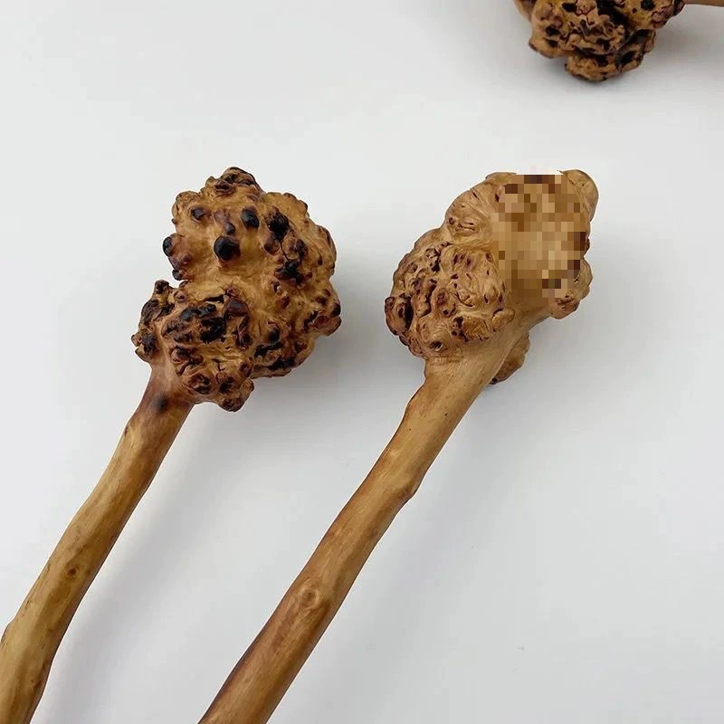 Деревянная палочка для массажа спины из черного дерева Юньнани, ручная работа, с деревянным узлом