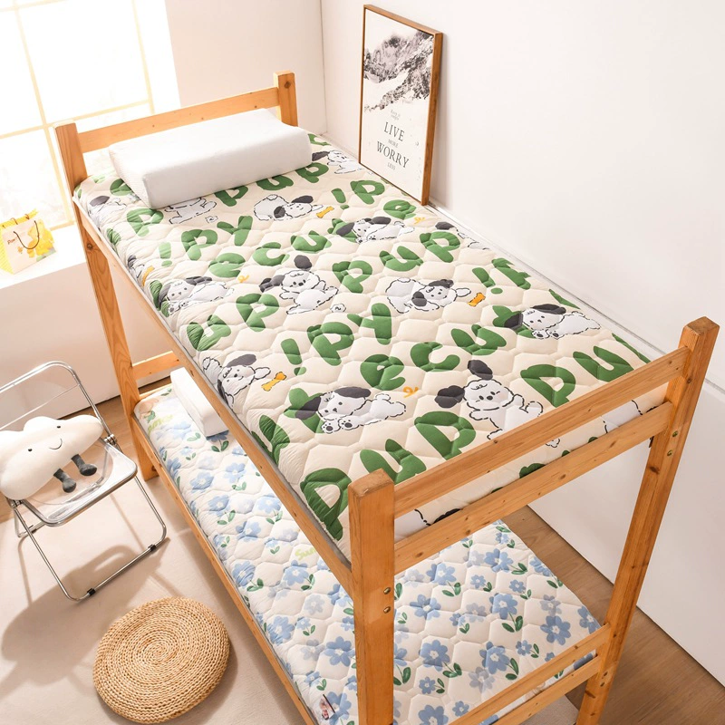 Новый четырехсезонный экологически чистый хлопковый односпальный матрас для студенческого общежития с принтом, двойной матрас для домашнего пола 4-6cm