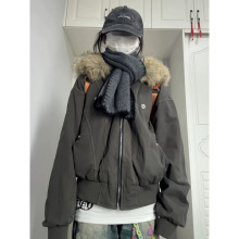 短款羽绒棉服外套女冬季2025新款棉衣加绒加厚派克服小个子短棉袄