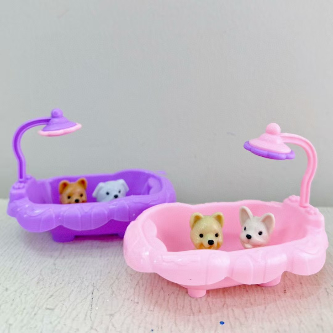 Miniature pet swing diapositivas casa de muñecas gran ventana de perro interactiva casa de juguetes de comercio electrónico fuente de productos