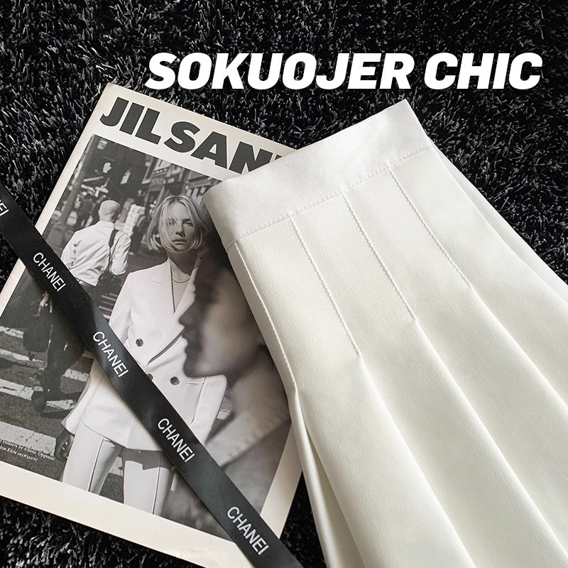 White [anti-wrinkle suit fabric] regular style