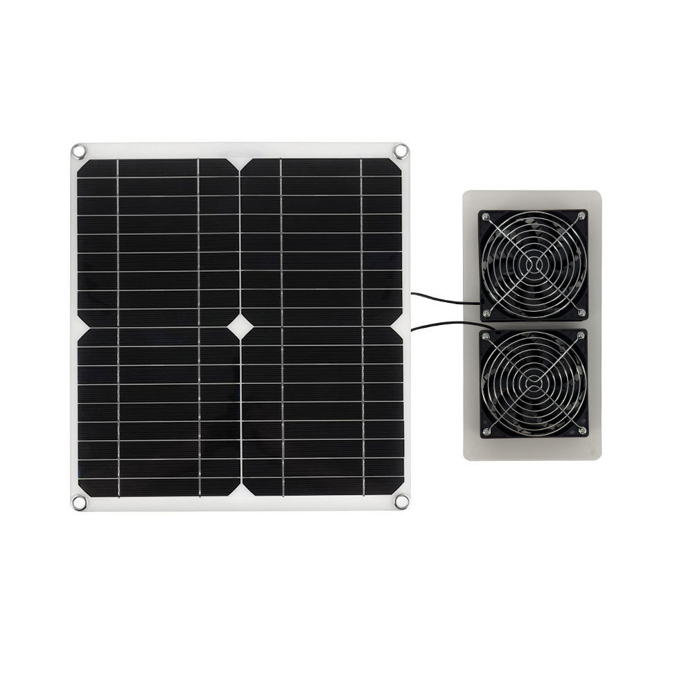 태양광 패널 + 듀얼 팬