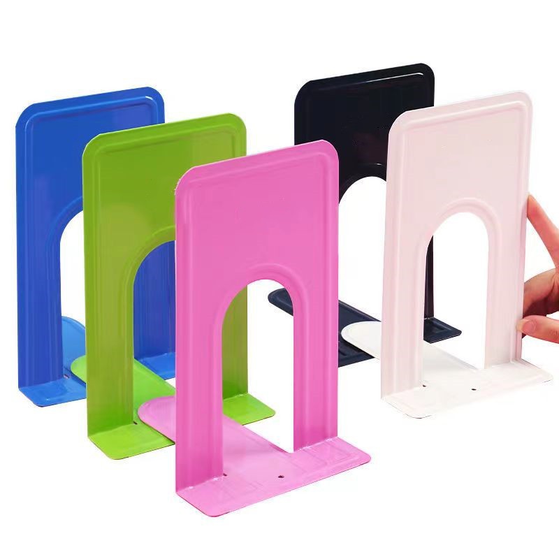 中号铁书立学生书夹图书馆金属书立架创意简约铁质书立文具批发