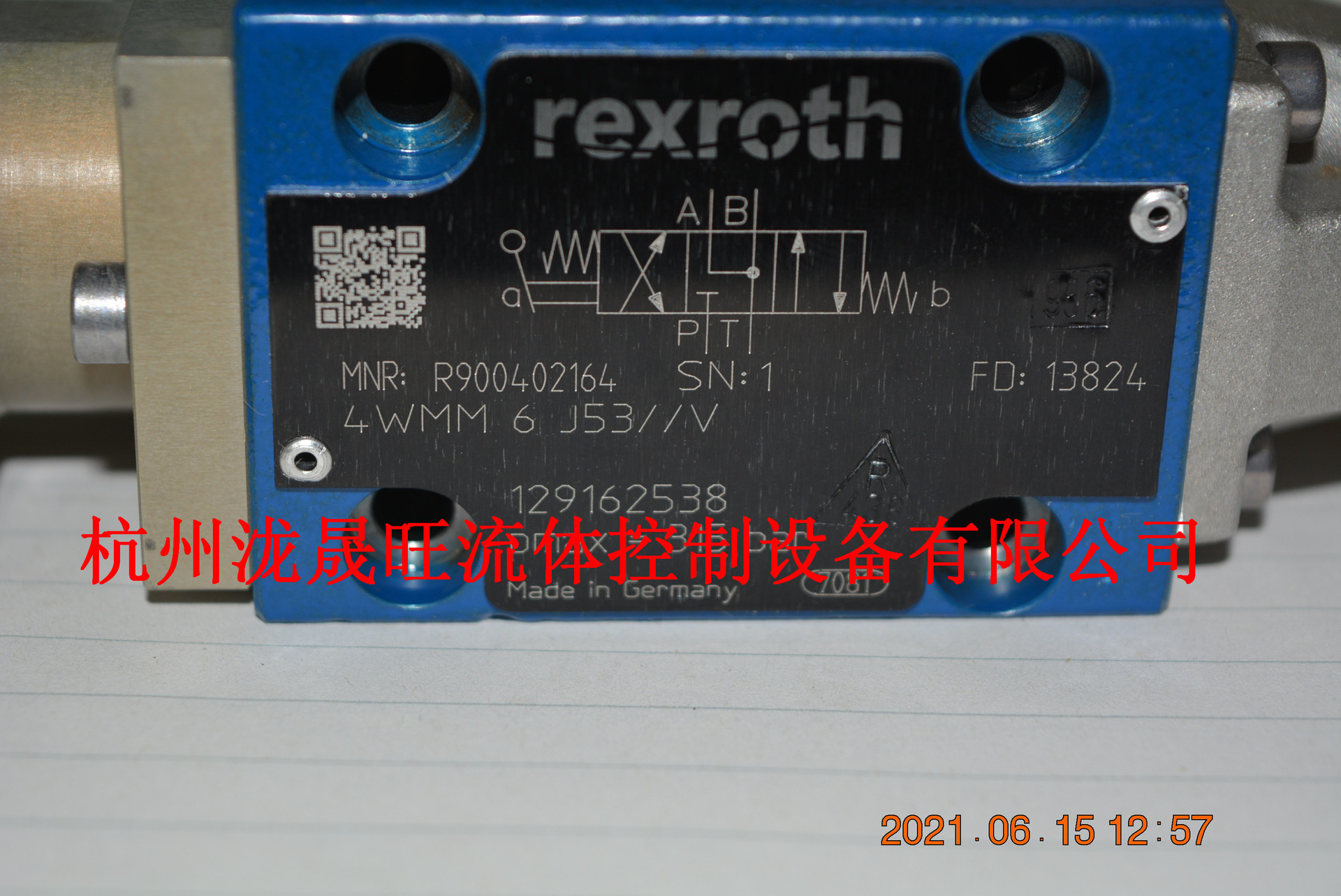 特价供应力士乐 REXROTH 电磁换向阀4WMM6J5XV