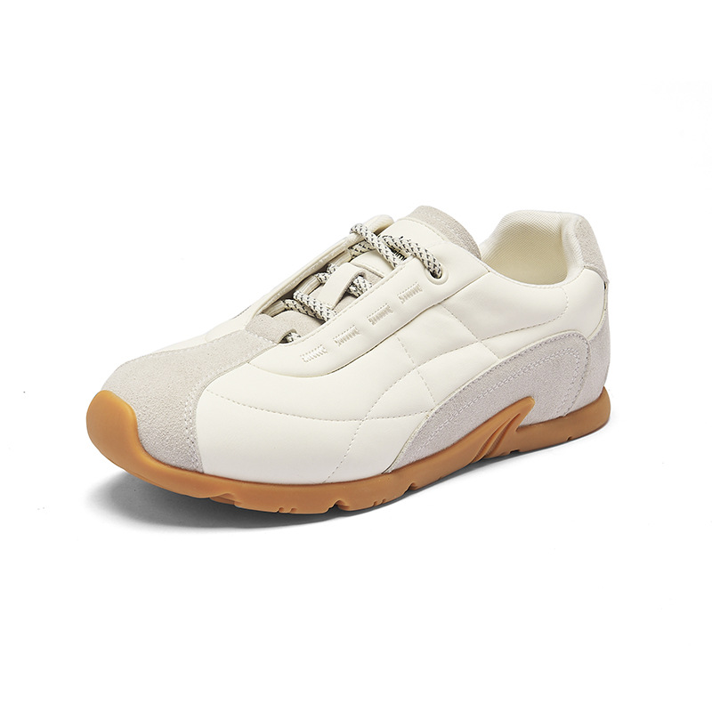 Zapatos de entrenamiento de la mujer 2025 nuevos zapatos de ballet de soleas gruesas de otoño retro zapatos de skate casuales