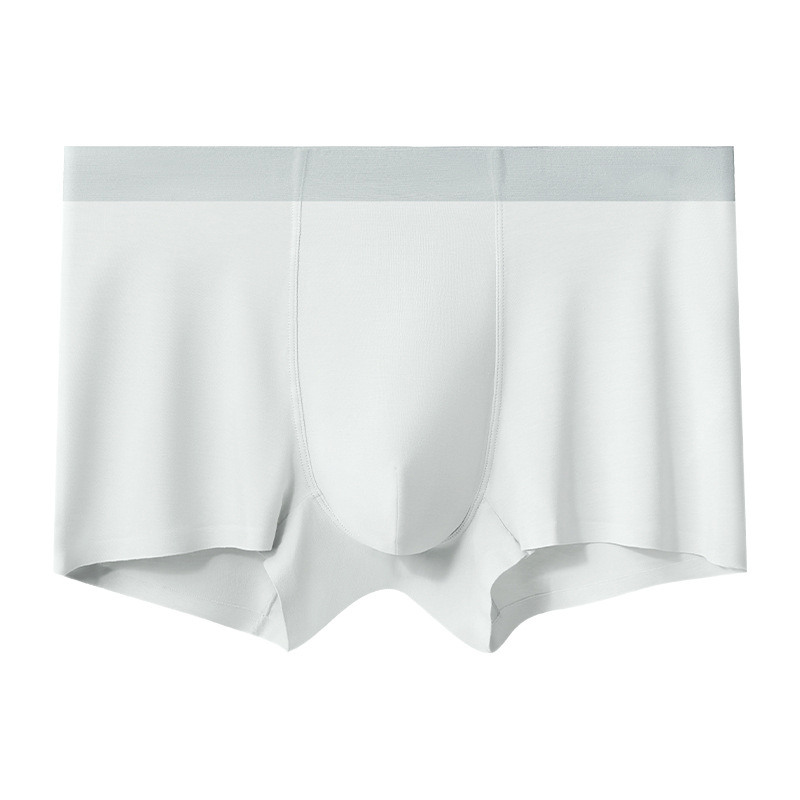 Boxers sans coutures pour hommes en modal, respirants et antibactériens, doux et hypoallergéniques, ceinture ajustée 10A_voghion.com