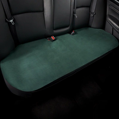 single-piece rear seat cushion, green | Four Seasons Pad - dark-green-rear-seat-high-grade-suede-temperature-controlled-for-all-seasons-default-item