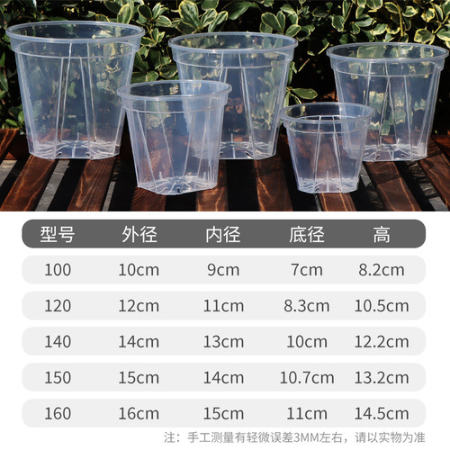 New Style Transparent Root-Controling Qing Shan Pot Breathable Phalaenopsis Pot Flower Gardening Pot Dendrobium Orchid Heat-Resistant Planting Pot Wholesale