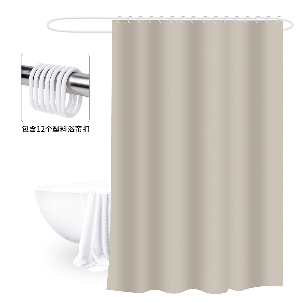 180X180 Cortina de ducha engrosada con hebilla cortina de baño PEVA cubierta de baño a prueba de moho impermeable baño partición Cortina de ducha