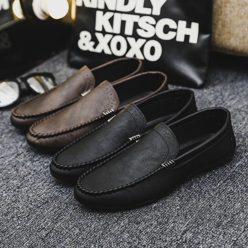 Doudou Shoes Men's  Spring New Casual Loafers Driving One-Step Internet Celebrity Men's Shoes Lightweight Summer Trendy Shoes