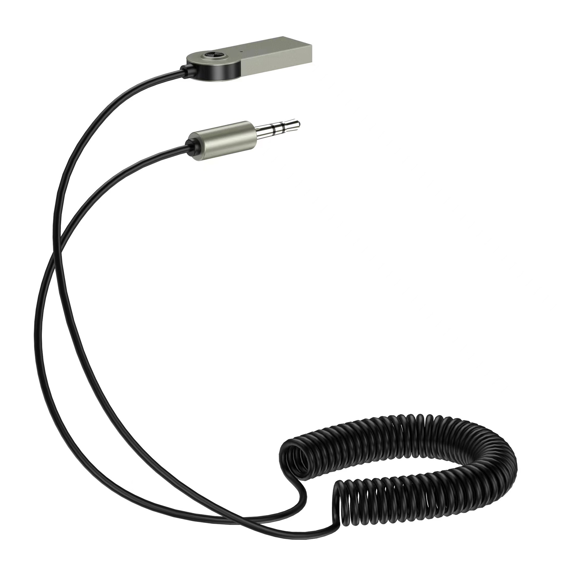 Premium car audio Bluetooth receiver with built-in microphone, Bluetooth hands-free calling, navigation, and music playback