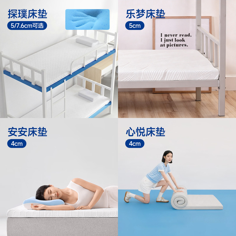 Dream Lily Factory Direct Sales Zero Pressure Memory Foam Student Dormitory Mattress Slow Rebound Thin Mattress Pad Dream Lily Factory Direct Sales Zero Pressure Memory Foam Student Dormitory Mattress Slow Rebound Thin Mattress Pad