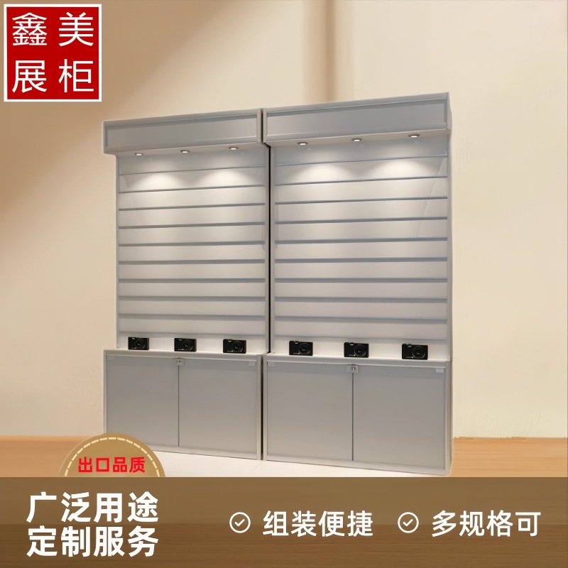 手机壳槽板展示柜电脑配件小饰品货架商品挂件柜悬挂展柜可定制